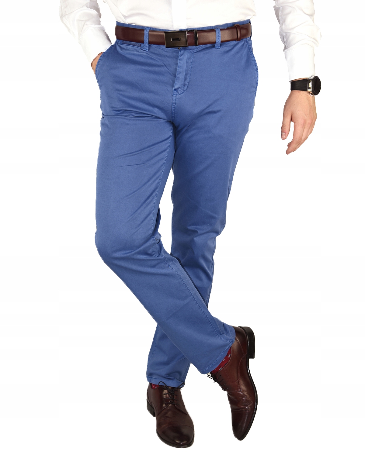 

Spodnie męskie chino Niebieskie 182/82 S/m