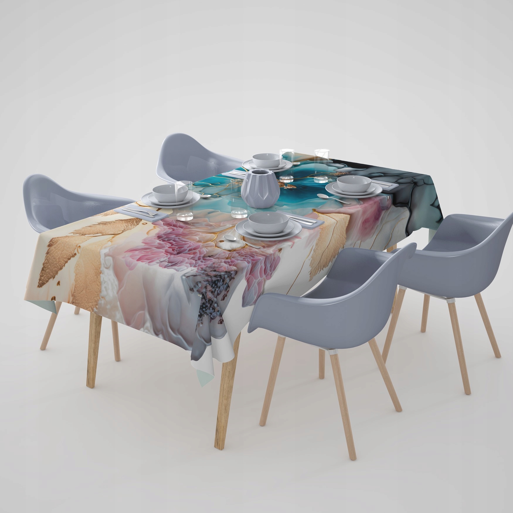 OBRUS PLAMOODPORNY 140X220 GŁADKI MATOWY GRUBY 138 Szerokość produktu 140 cm