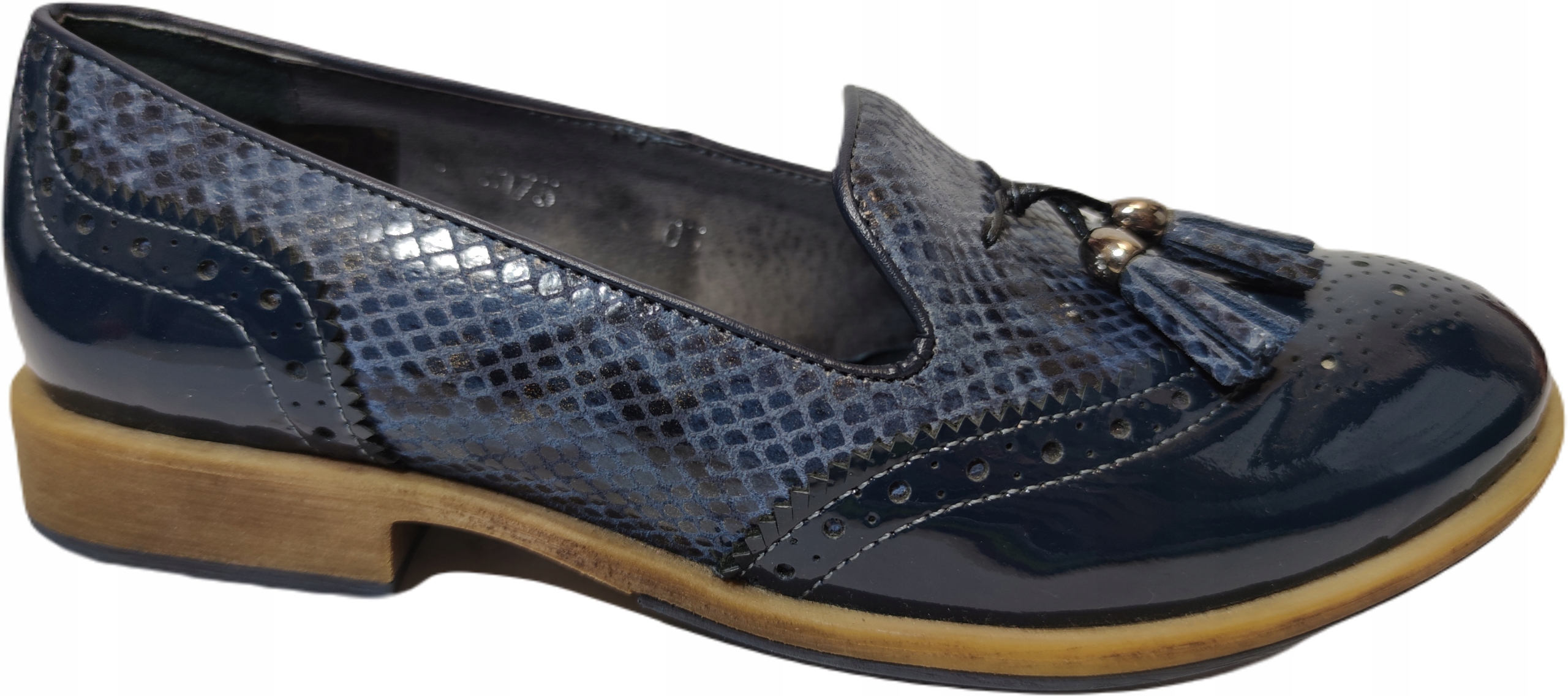 Mokasíny Lordsy kůže Robson 5080 Modré R37