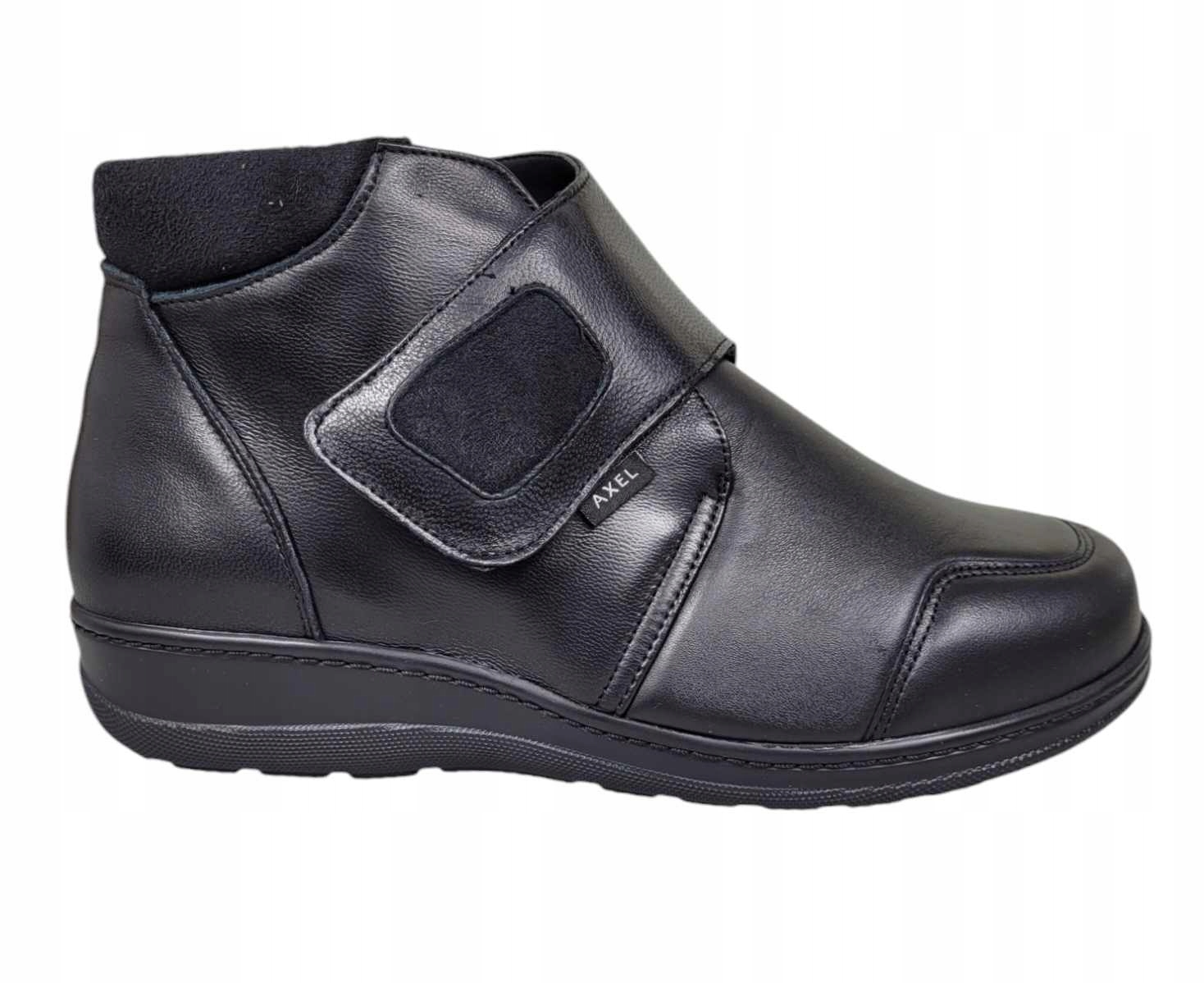 Axel Dámské Kotníkové Boty Na Suchý Zip 1726 Černé vel. 40
