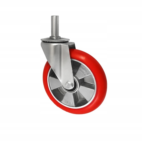 Hliníkovo-polyuretanové kolo s trnem fi200