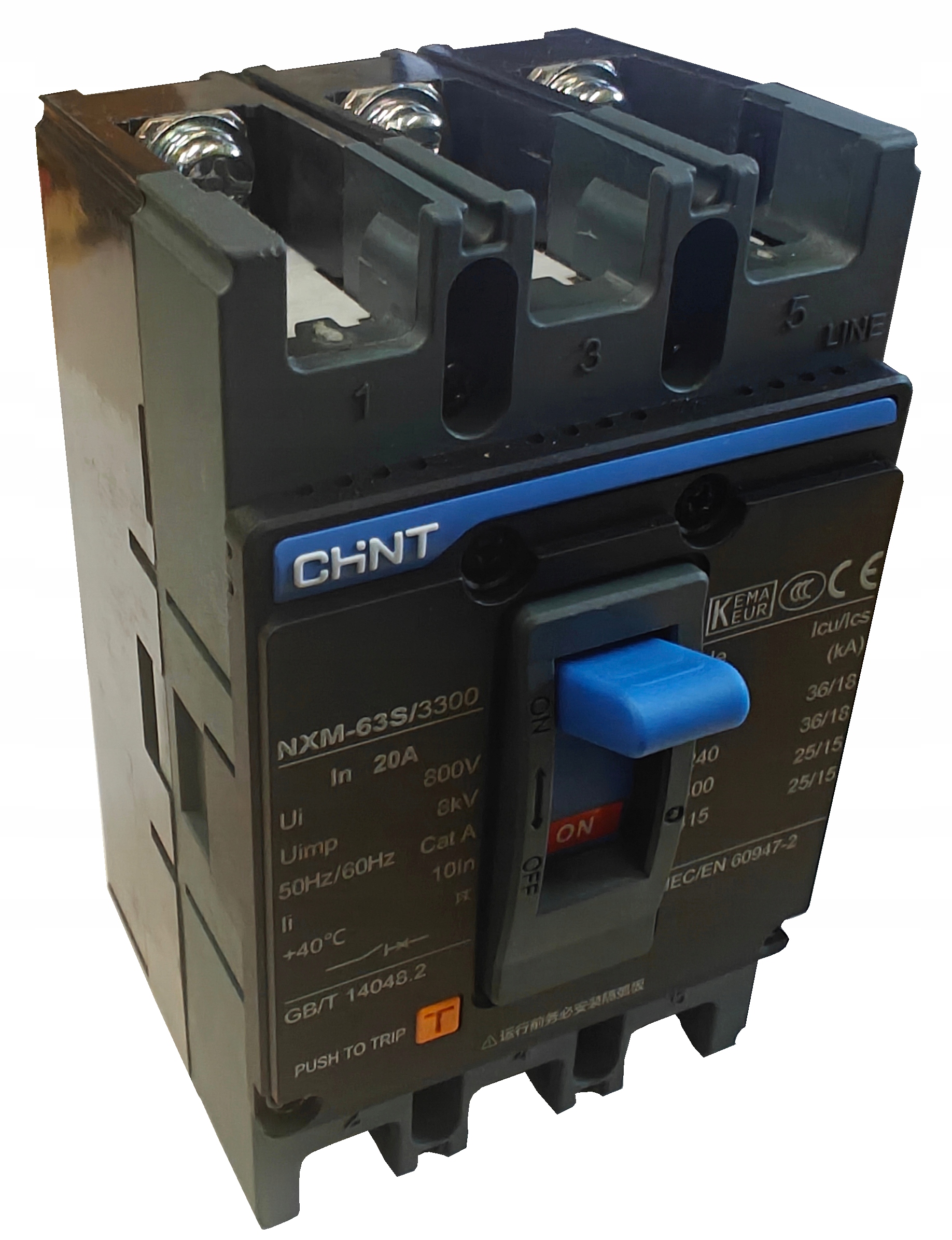 Nadproudový jistič Chint NXM-63S/3300 20A Ochrana elektrických obvodů