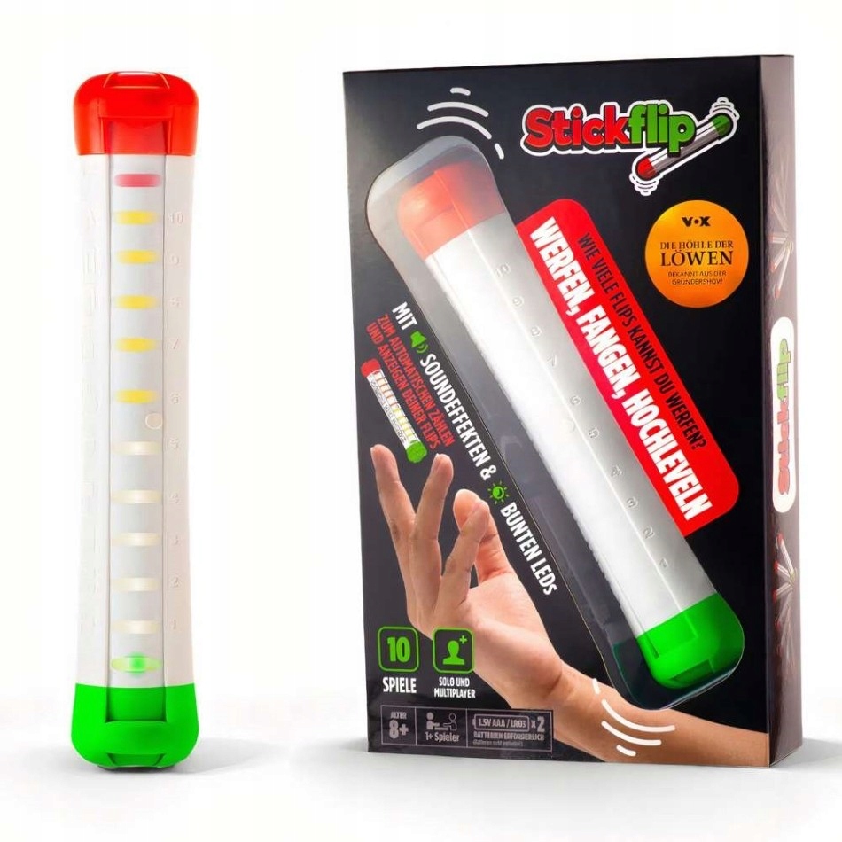 Zabawka zręcznościowa Stickflip zliczająca obroty 8+ Led