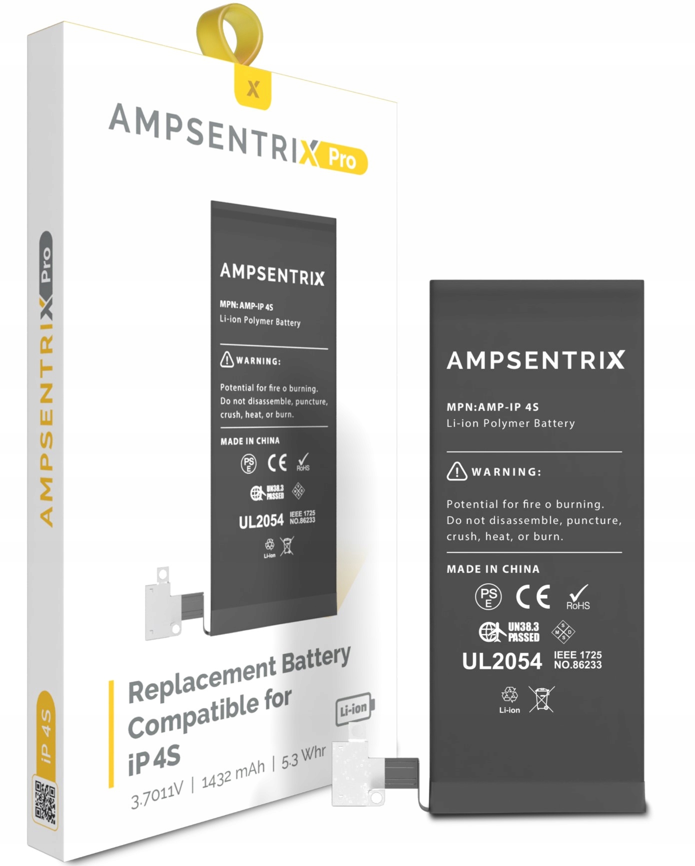HQ Bateria zamienna AmpSentrix Pro akumulator do iPhone 4S