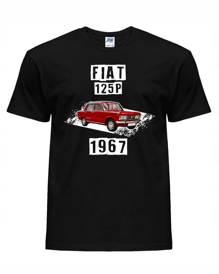 

koszulka t-shirt Samochód Prl Fiat 125p retro XL