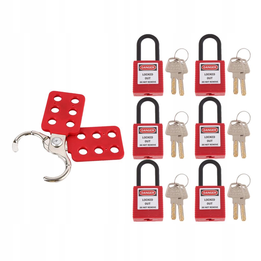 Heavy Duty Lockout Hasps Tagout Kit Kłódka z