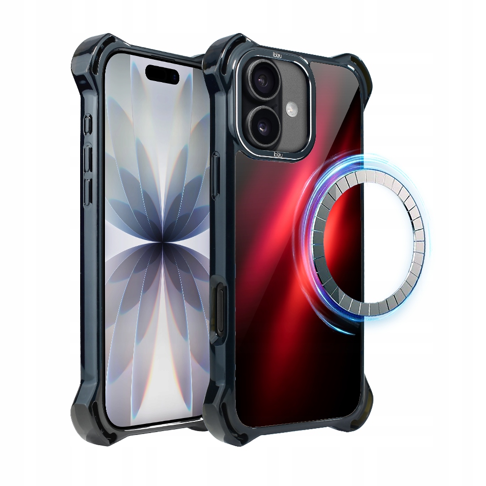 Pouzdro pro iPhone 17 Ibizu DropGuard Ultra s MagSafe, červená Nebula