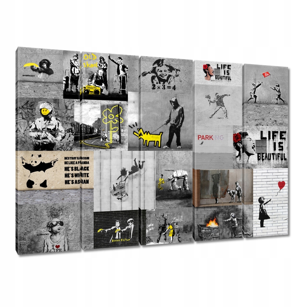 

Obraz 225x160 Mix Kolaż Collage Banksy