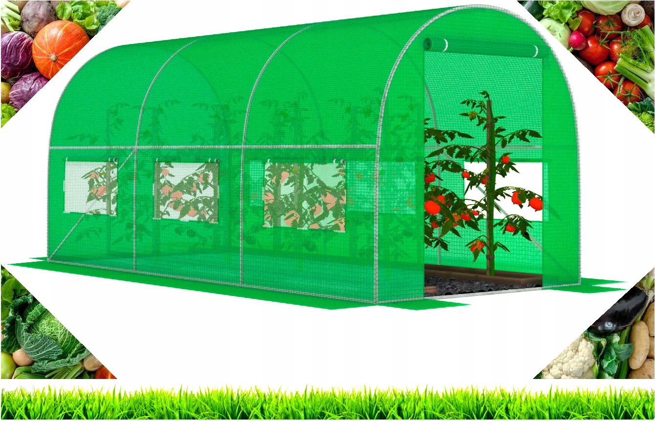 

Tunel Foliowy Szklarnia Ze Stelażem Ogrodowy 2X3 M
