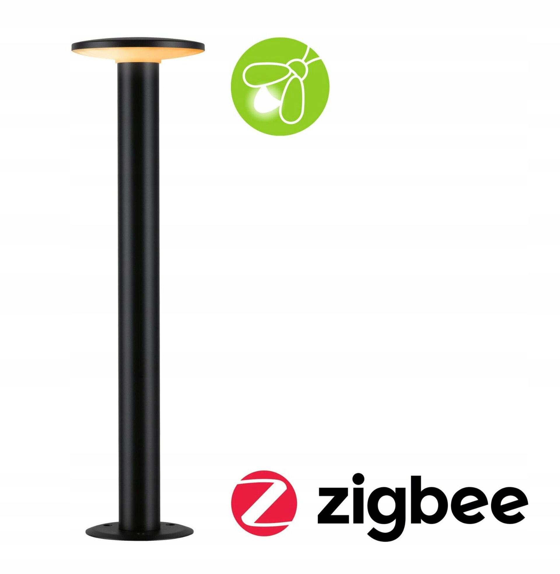 Paulmann Led stojacie svietidlo Zigbee Plate 600mm IP44, Cct, antracit, 5,5W
