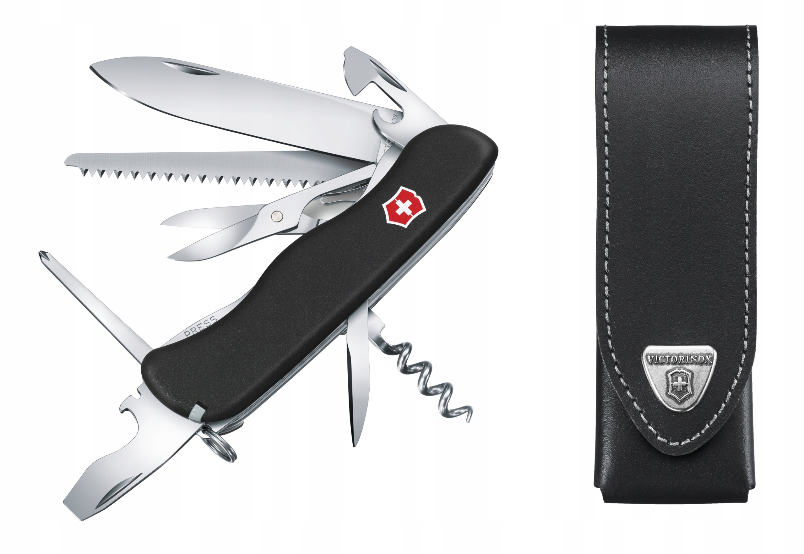 Victorinox 0.8513.3, scyzoryk Outrider etui skórzane 4.0523.3, 111 mm