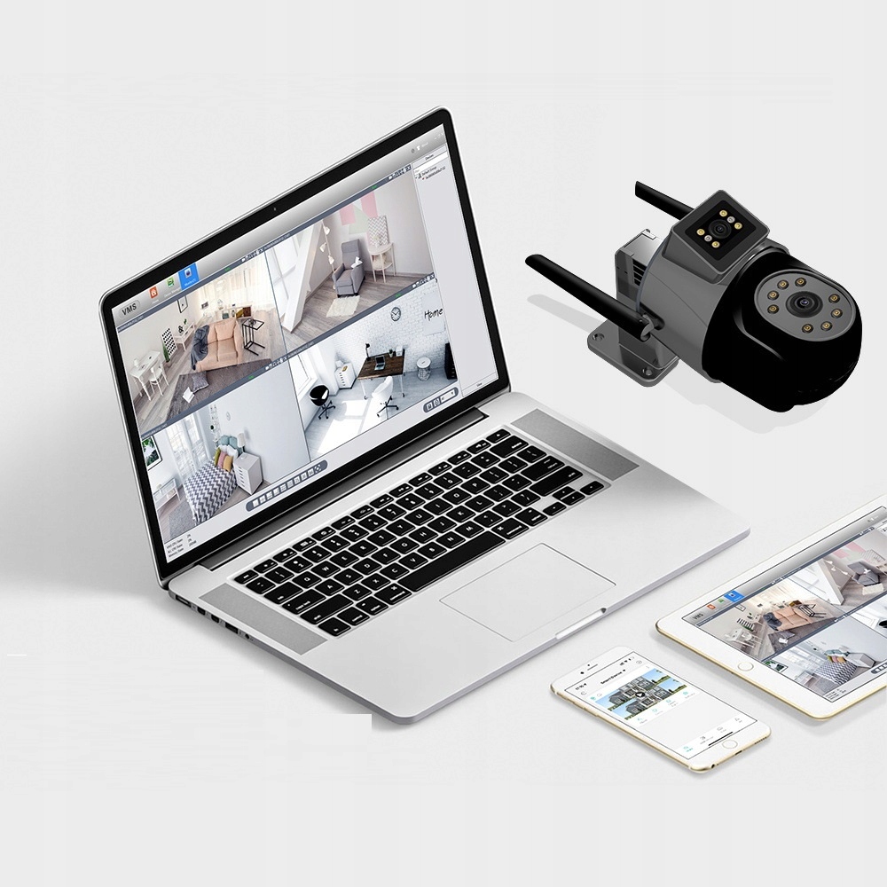 PODWÓJNA KAMERA WIFI IP SMART ZEWNĘTRZNA OBROTOWA 2x 3MPx DETEKCJA 6MPx 6MP Informacje o bezpieczeństwie CE