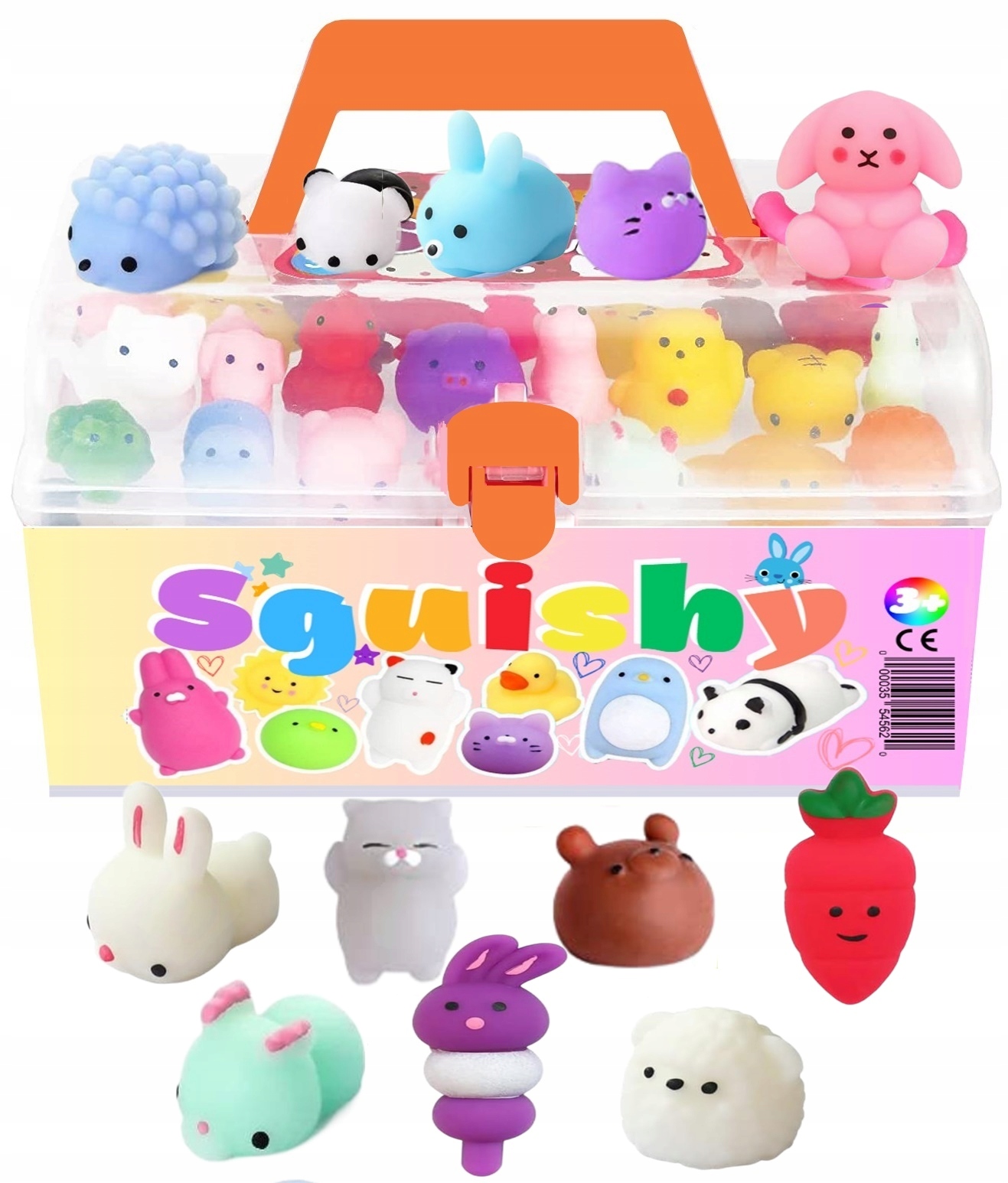 

Zestaw Mochi Squishy Gniotki Gniotek 12 Sztuk