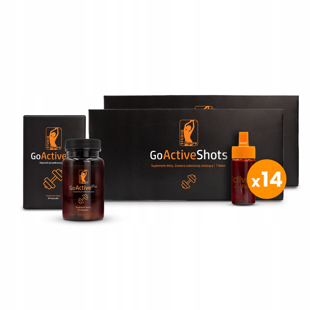 Kúra Pro Aktivní 14x10ml shots 60 kapslí energie