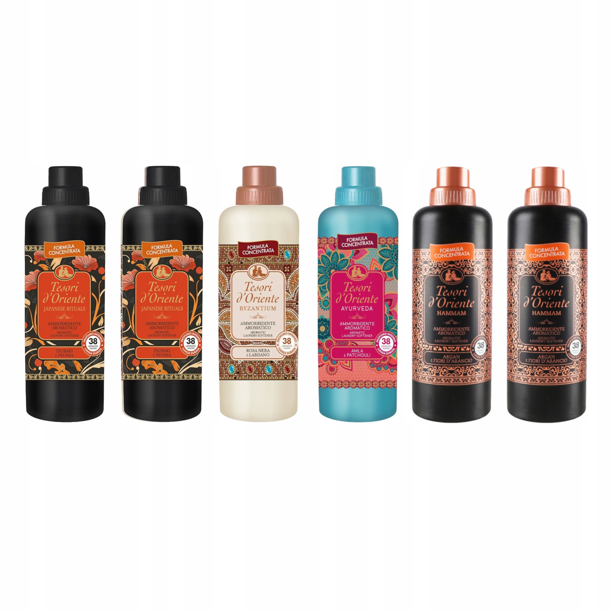 Levně Aviváž italská Tesori D'oriente MIX vůní 38 máchání 6x 760 ml