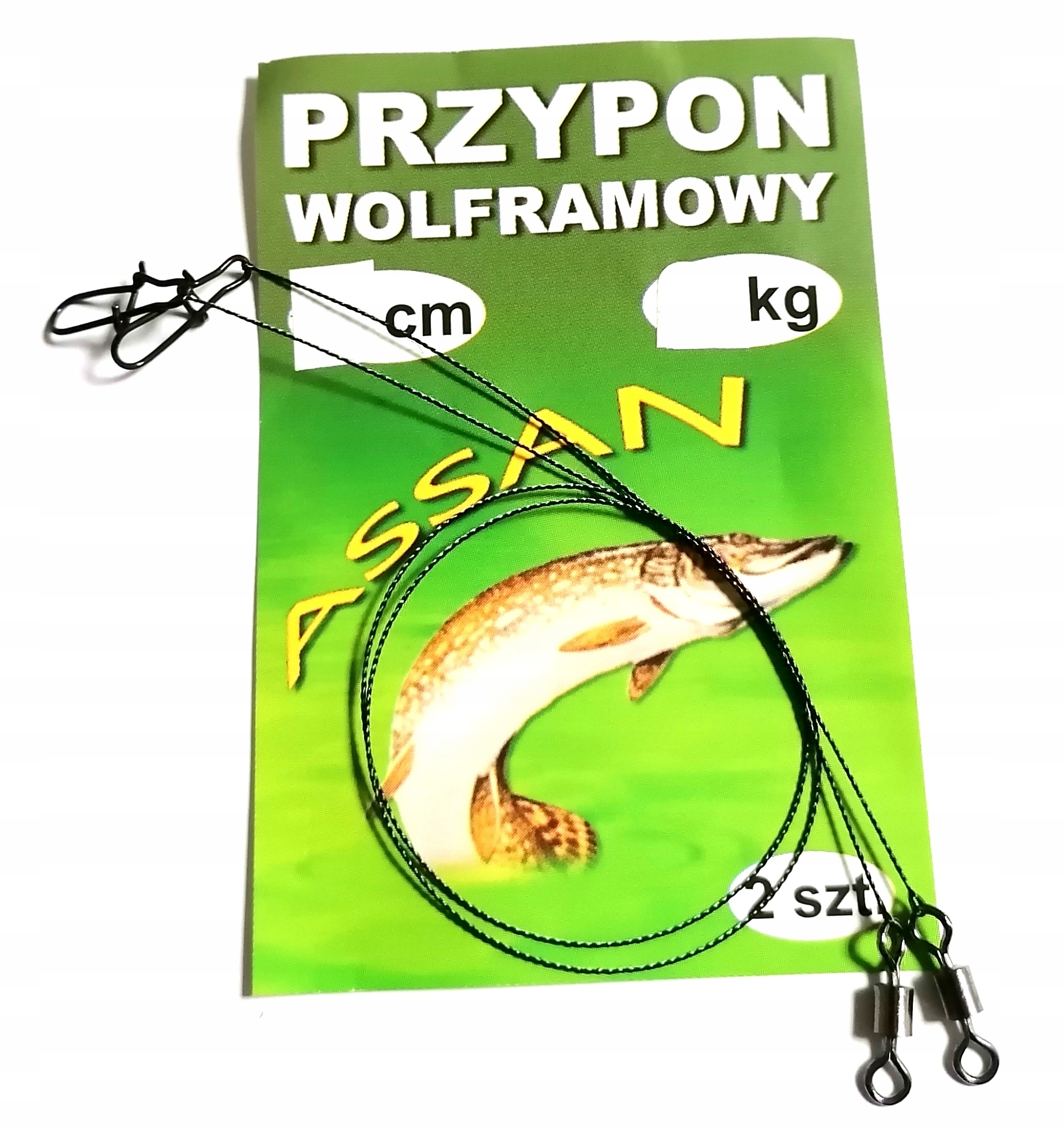 

Przypon Wolframowy Assan 10kg 20cm (2szt w opk.)