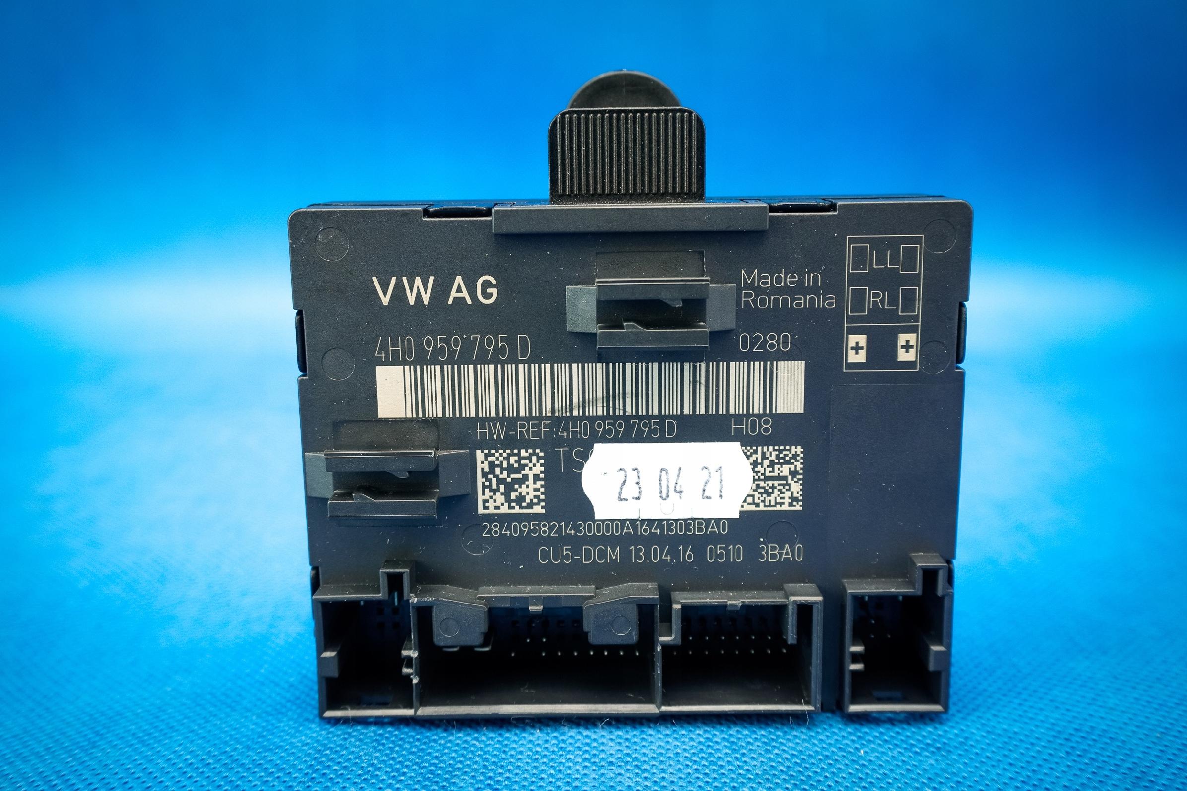 control unit door rear part Audi A8 4H 4H0959795D dociag