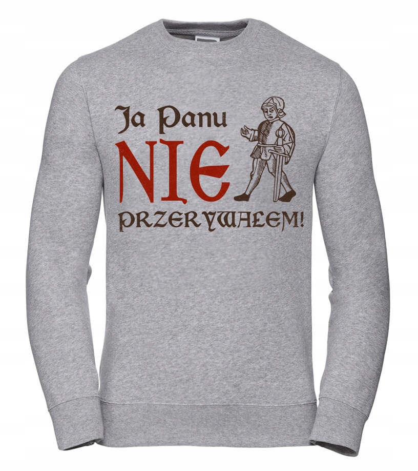 Pánská Mikina 1670 Já jsem vám nepřerušoval 3XL Šedá Pro něj Chlapa manžela Ch