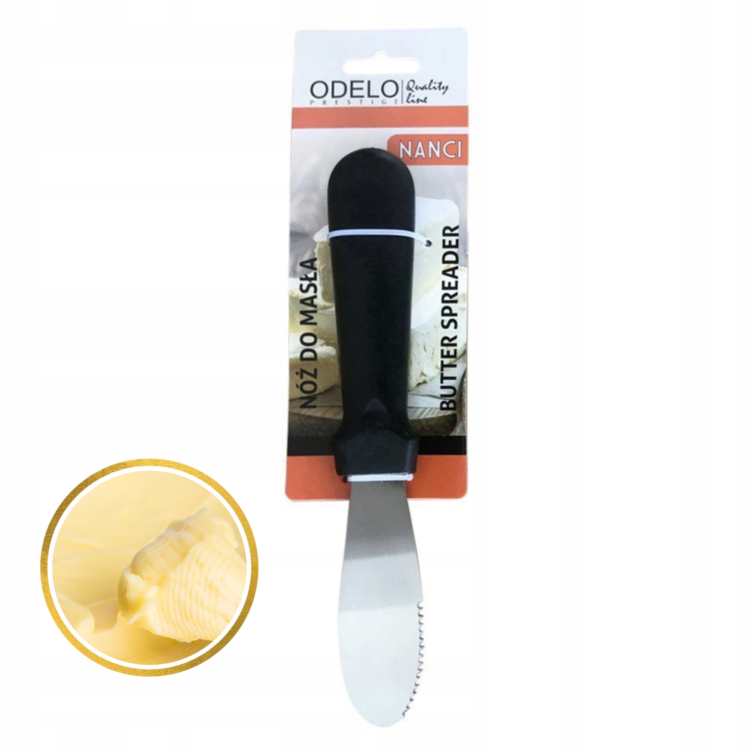 

Nóż Nożyk Do Smarowania Masła Smalcu Ząbkowany 9,5