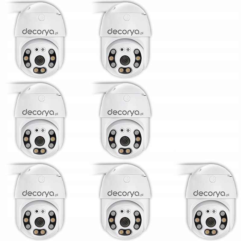 7X Wifi Ip Otočná Venkovní Kamera Full Hd Sledování Pohybu Detekce IP66