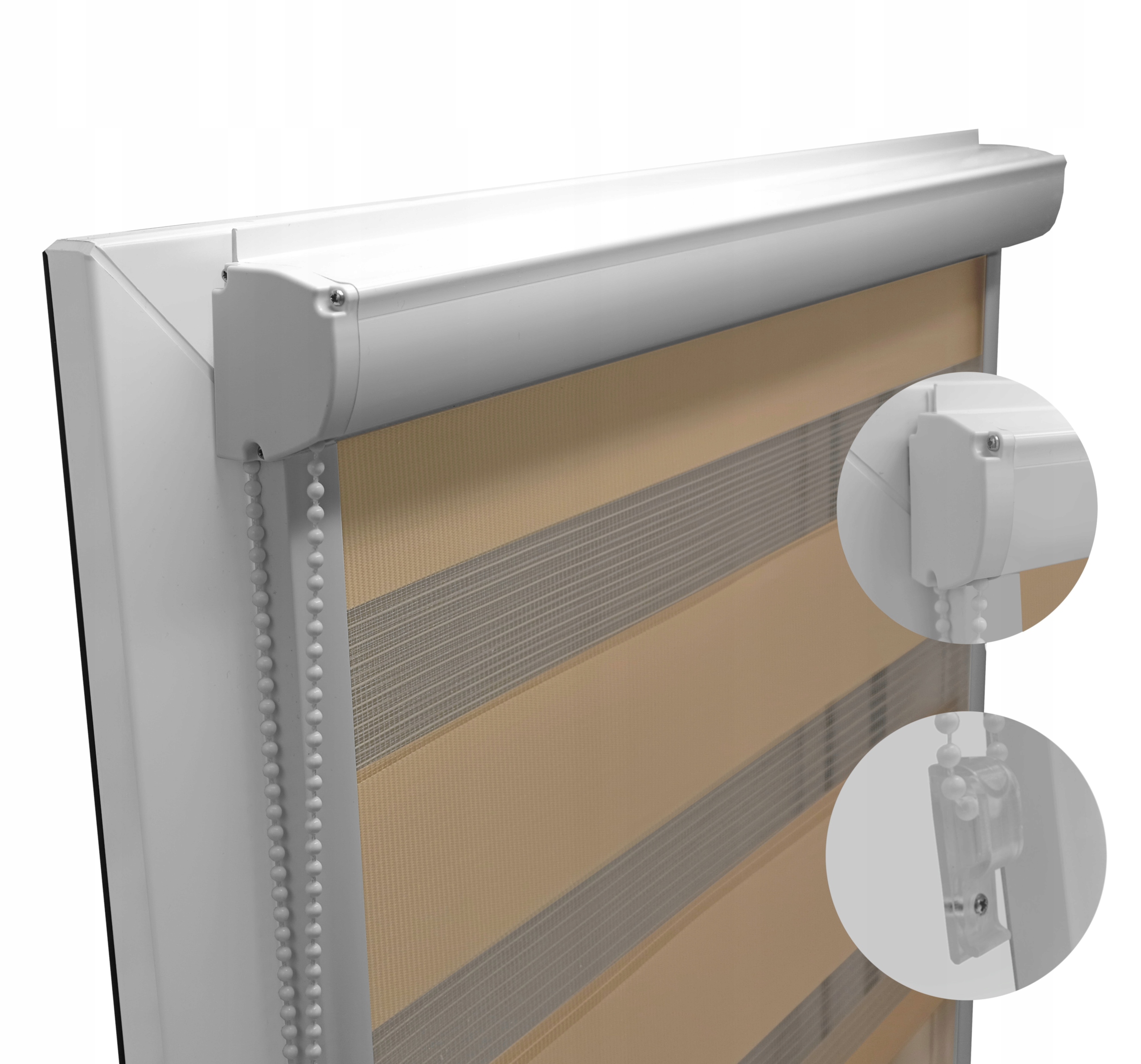 Roleta v prostorové Kazetě Lux 113 cm x 150 cm Den A Noc