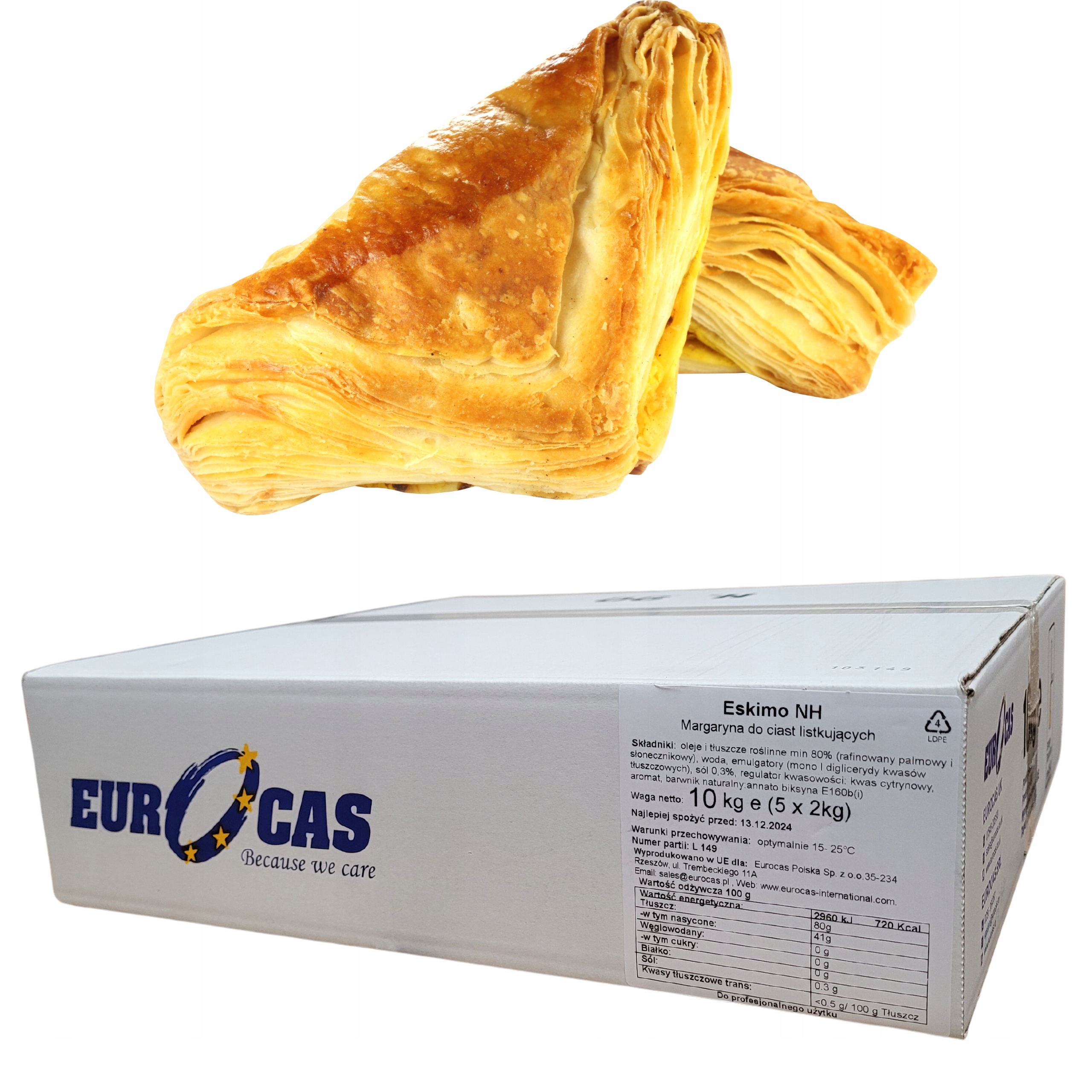 Eurocas Margaryna do Ciast Listkujących Eskimo Nh 10kg