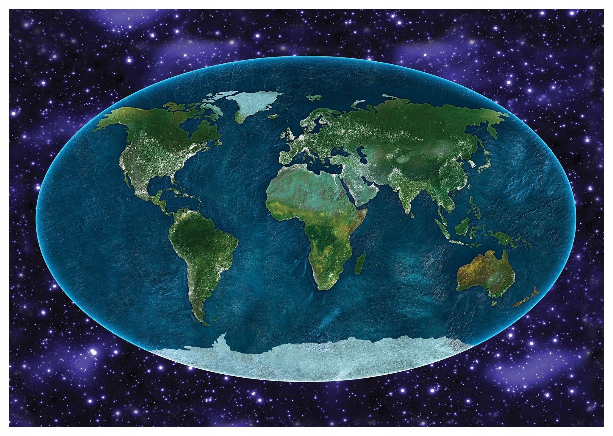 Fototapeta Zem Vesmír hviezdy vinylová elipsa 208x146 lepidlo