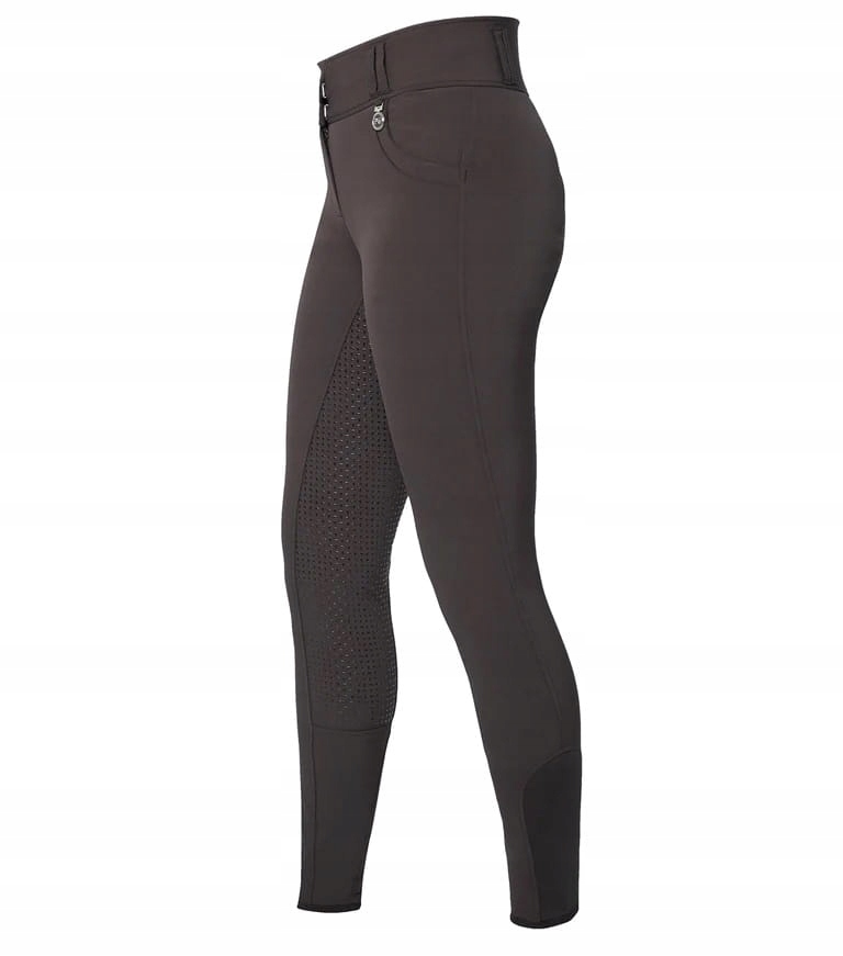 Brikety Premier Equine Sophia High Waist s vysokým pasem, hnědé, velikost 36