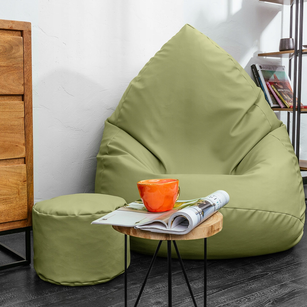 PUFA WOREK SAKO XXXXL + GRATIS | MEGA FOTEL PUFY Kod producenta P2 OLIWKA