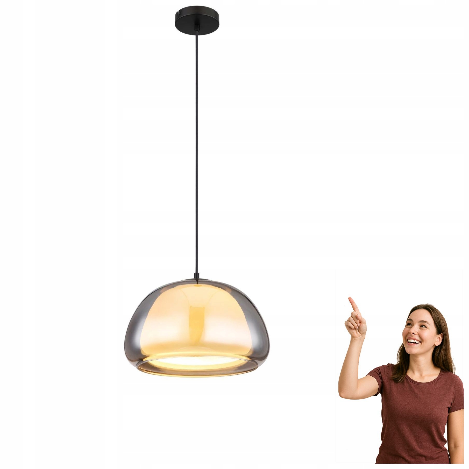 Závěsná lampa Jella 15743H1 Globo