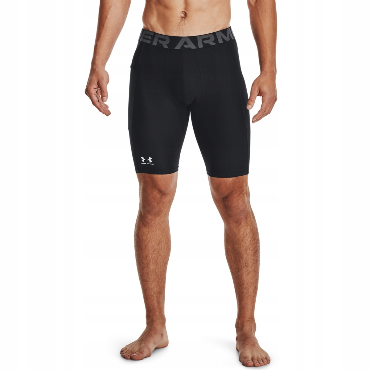 Męskie spodenki Under Armour HeatGear Pocket Long Shorts czarne S