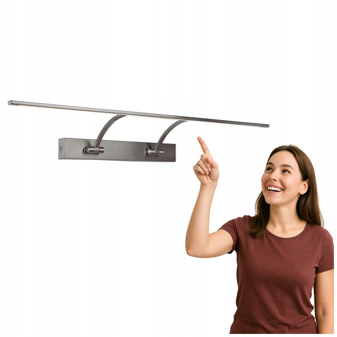 Led nástenné svietidlo Camila Moderné strieborné 16x75 cm Italux