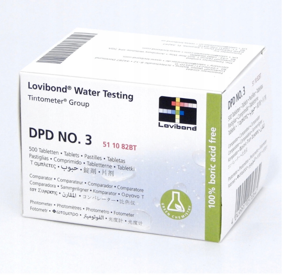 Tabletki Dpd 3 Fotometr chlor całkowity 500 szt. Lovibond