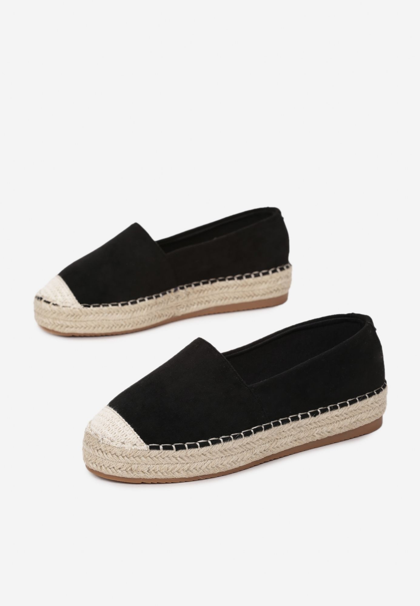

Born2Be Czarne Espadryle damskie 37 Ekozamsz