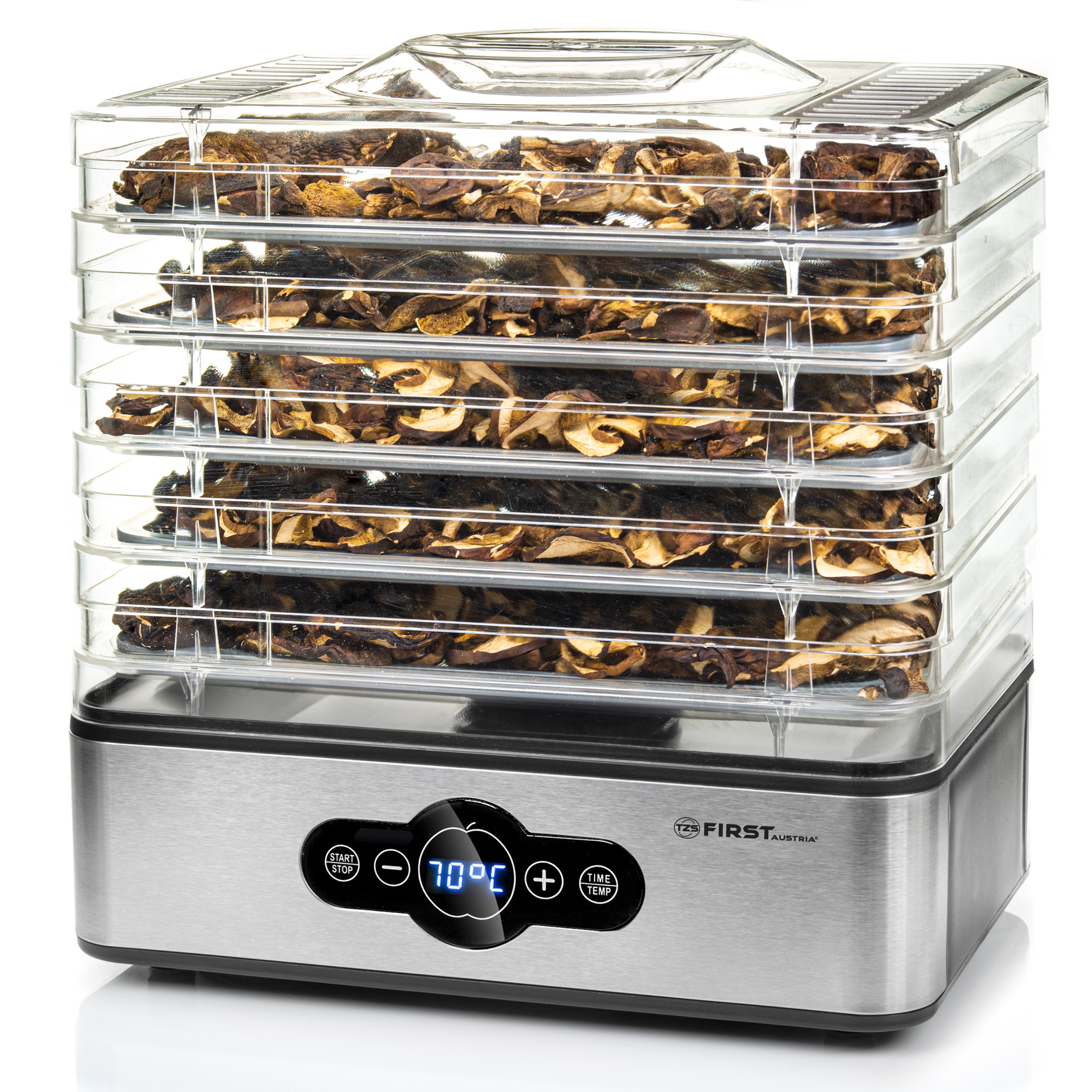 Sušička húb Oceľová Sita First Austria Termoobeh