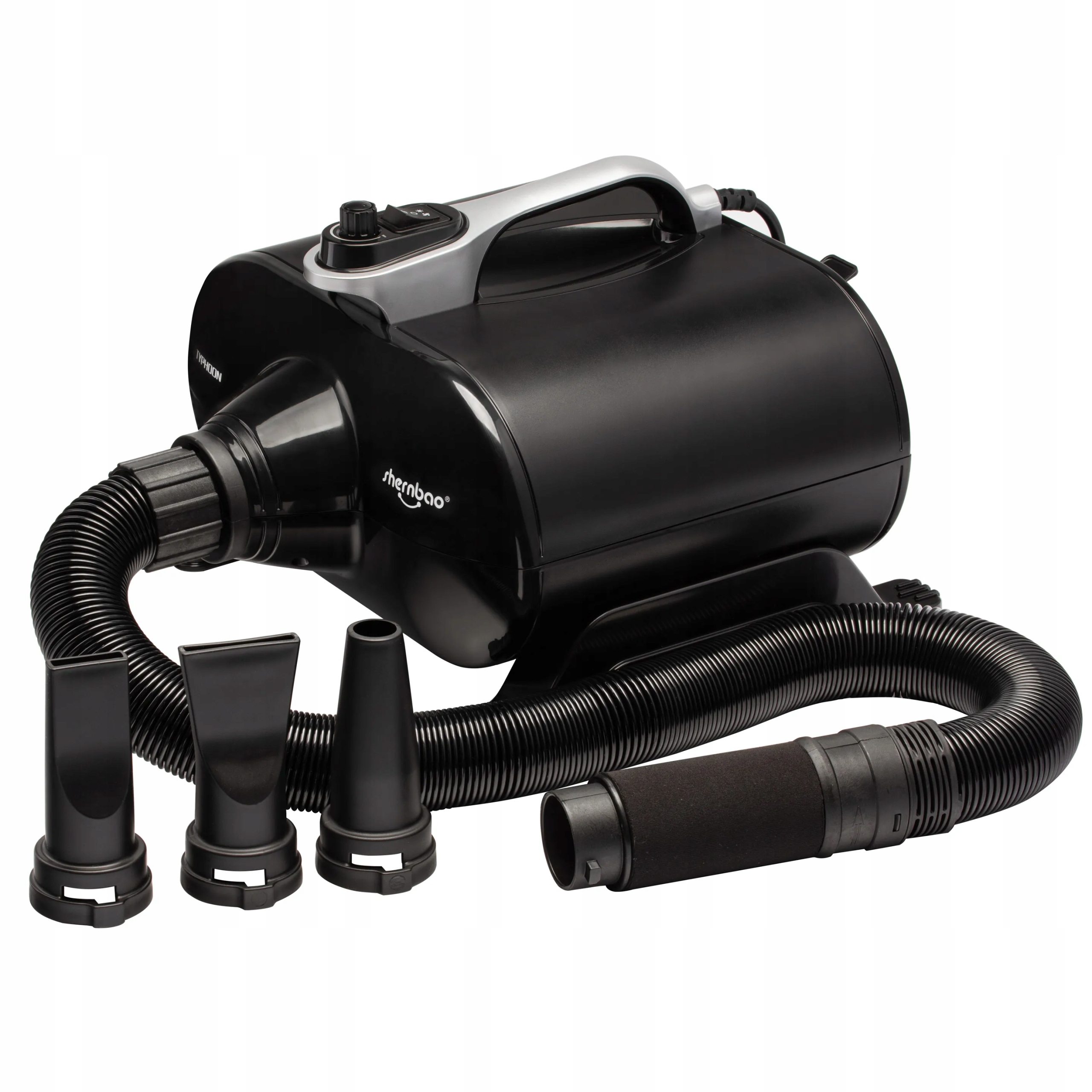 Shernbao Typhoon Black Dryer 3000W dwusilnikowa suszarka stołowa, czarna