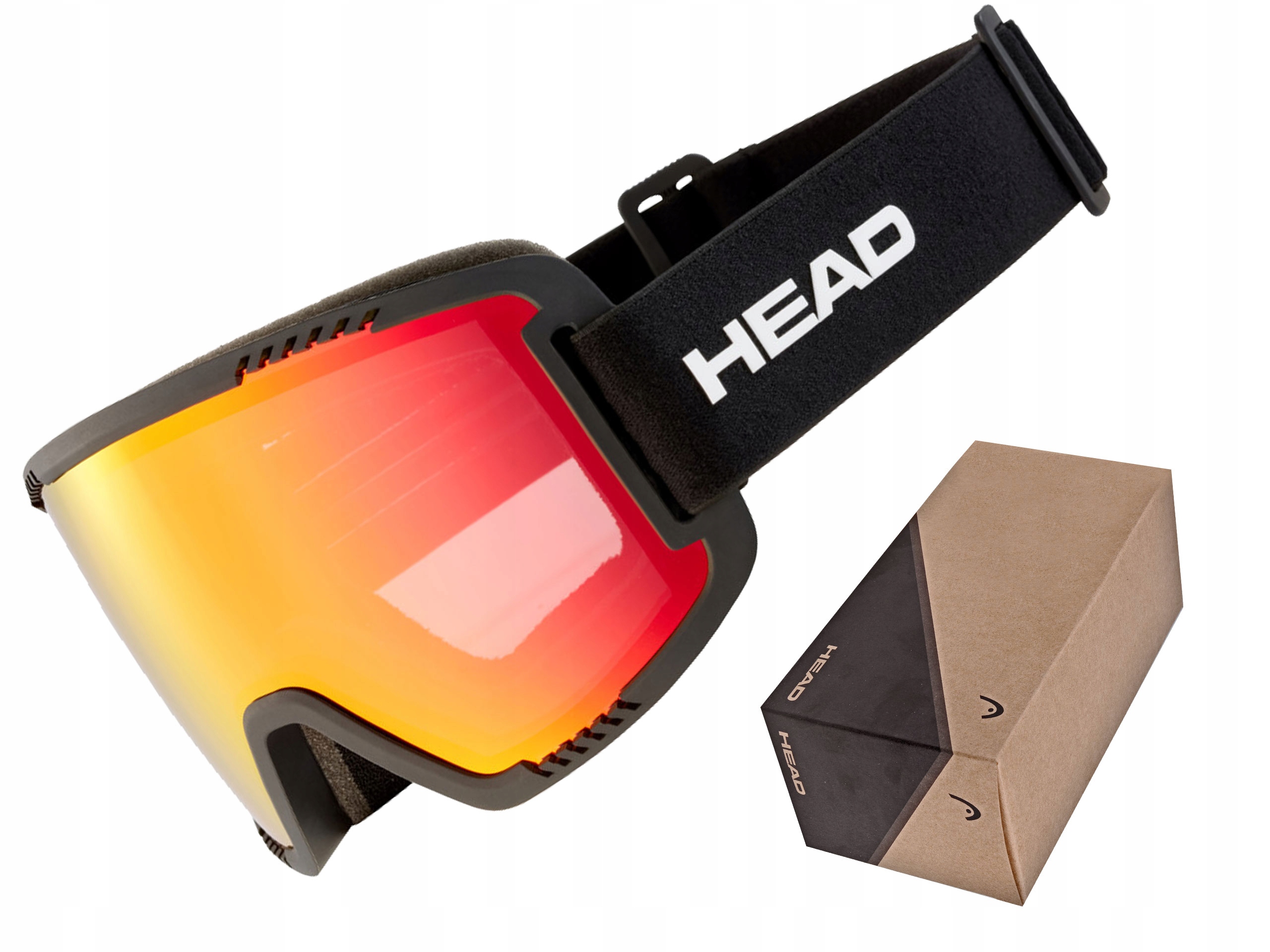 Gogle narciarskie Head Contex L red black S2