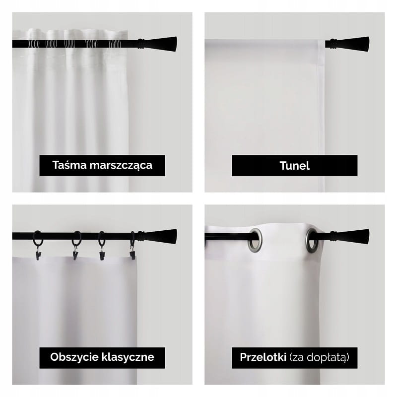 Zasłona SPRING wzór SP05 |pierwsze wiosenne kwiaty Kolor biały