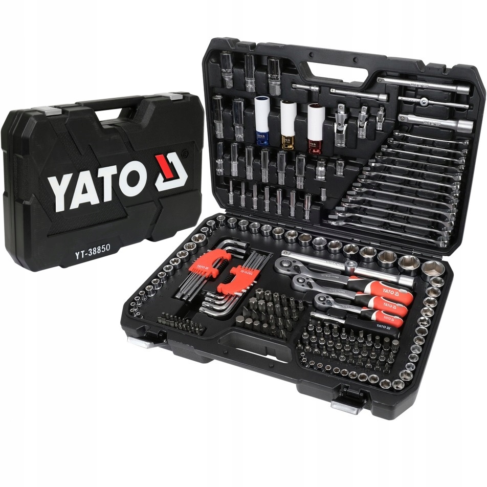 Yato Sada Nástrojov 1/4", 3/8", 1/2" Sada 198 Prvkov YT-38850