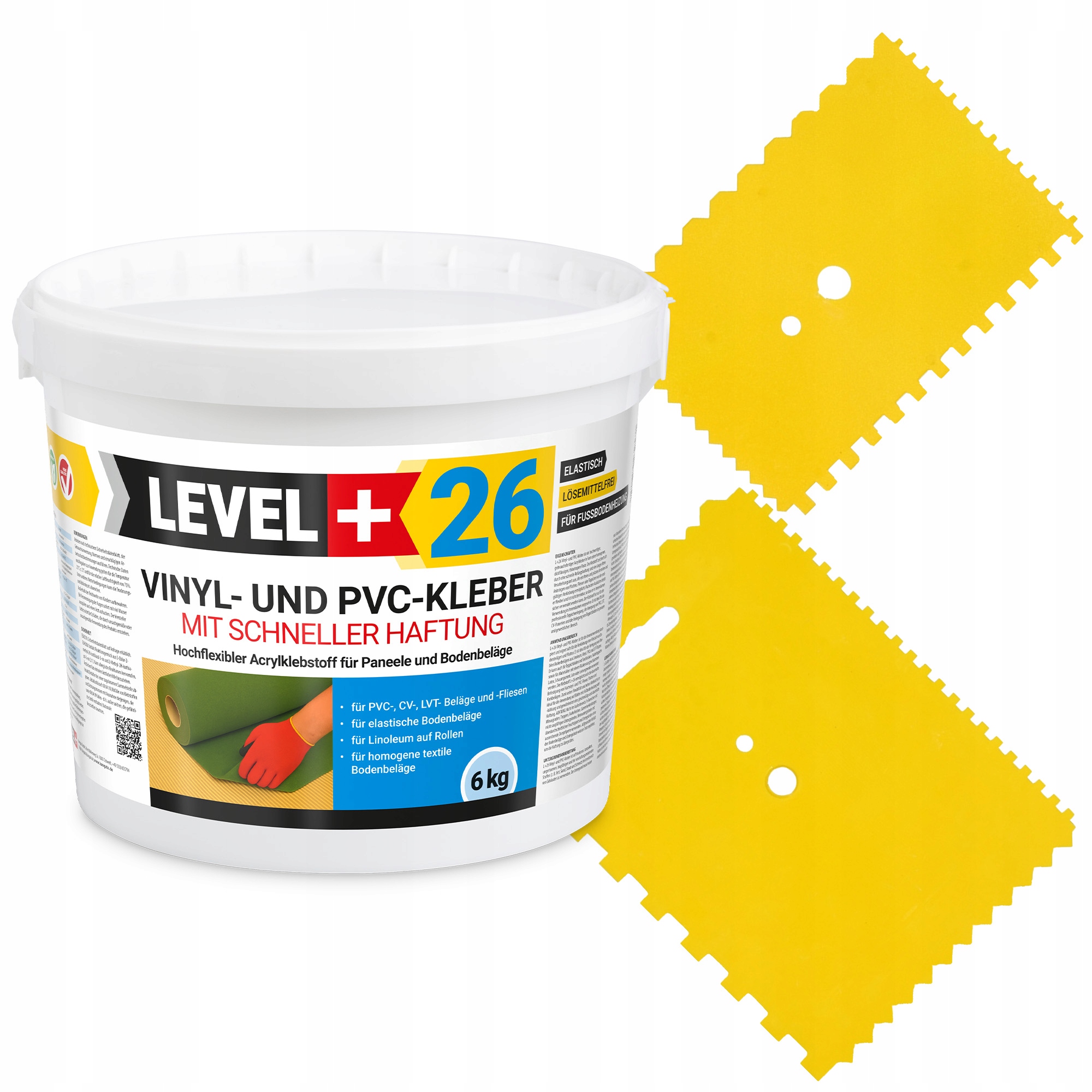 Vinylové lepidlo Pvc Lvt CV elastické Vinylkleber L+26 6kg Paca 2ks