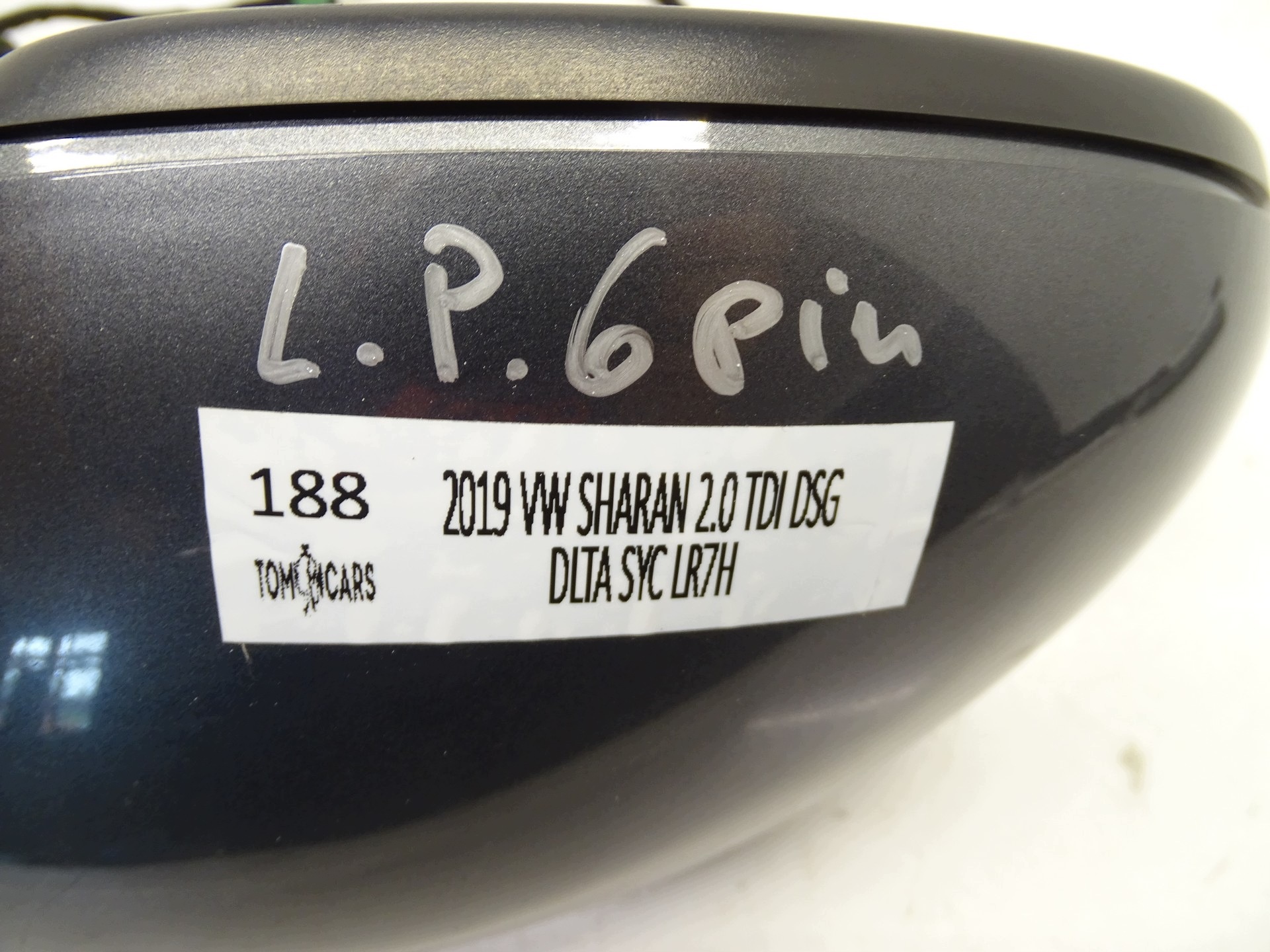 mirror left left front VW SHARAN 2.0 LR7H UK 7N2857501AE 6PIN