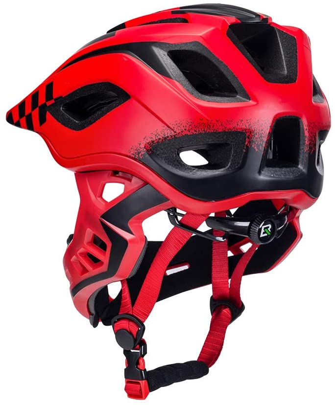 Kask dziecięcy ROCKBROS na rower Szczęka Full ce S Kolor czerwony