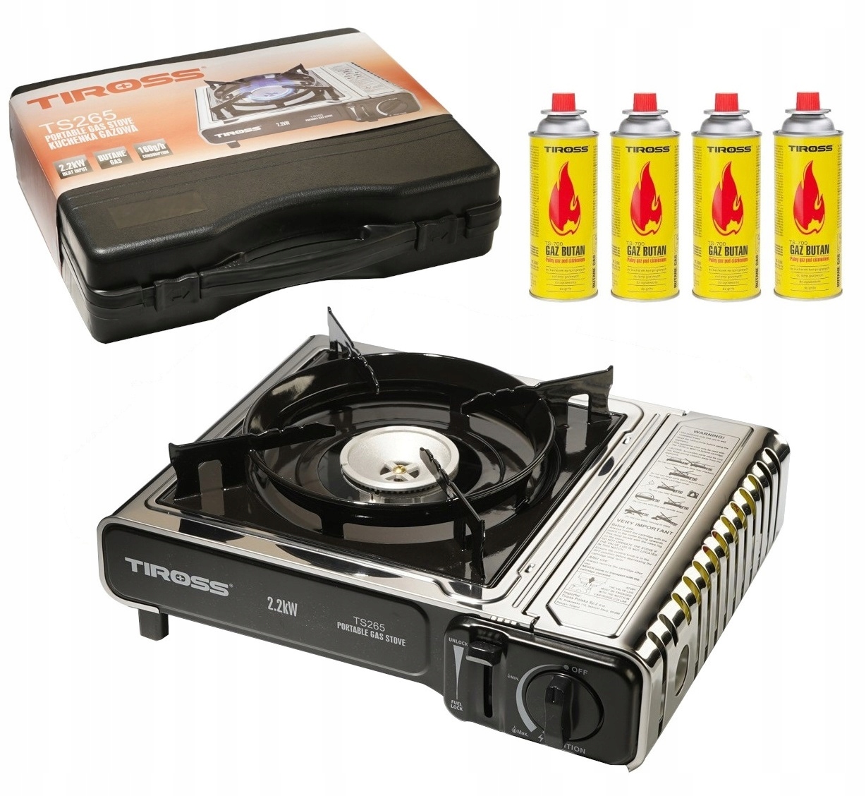 

Turystyczna Kuchenka Gazowa Tiross inox 4xGAZ