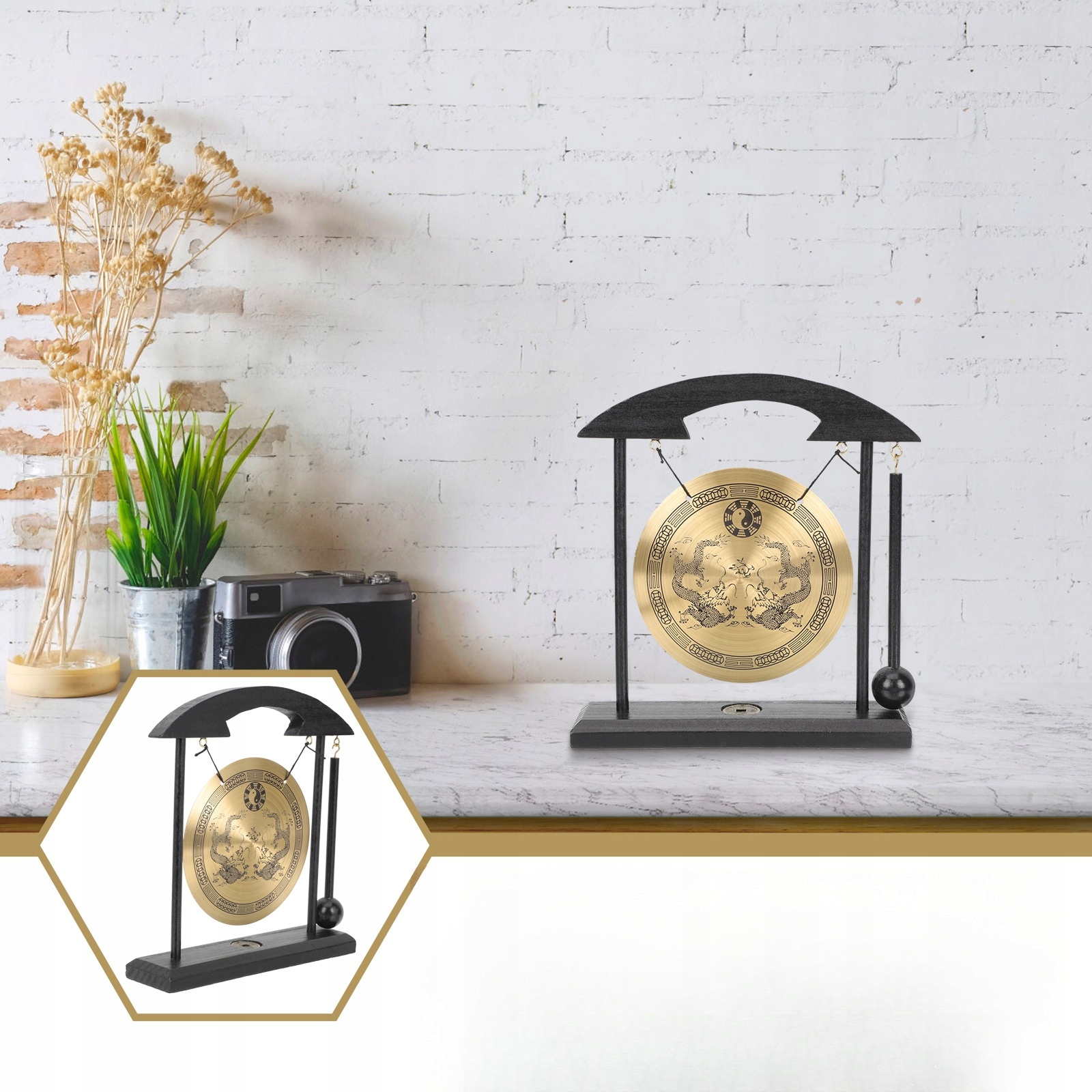 CHIŃSKI GONG STOŁOWY WYSTRÓJ BIURA FENG SHUI Marka inna
