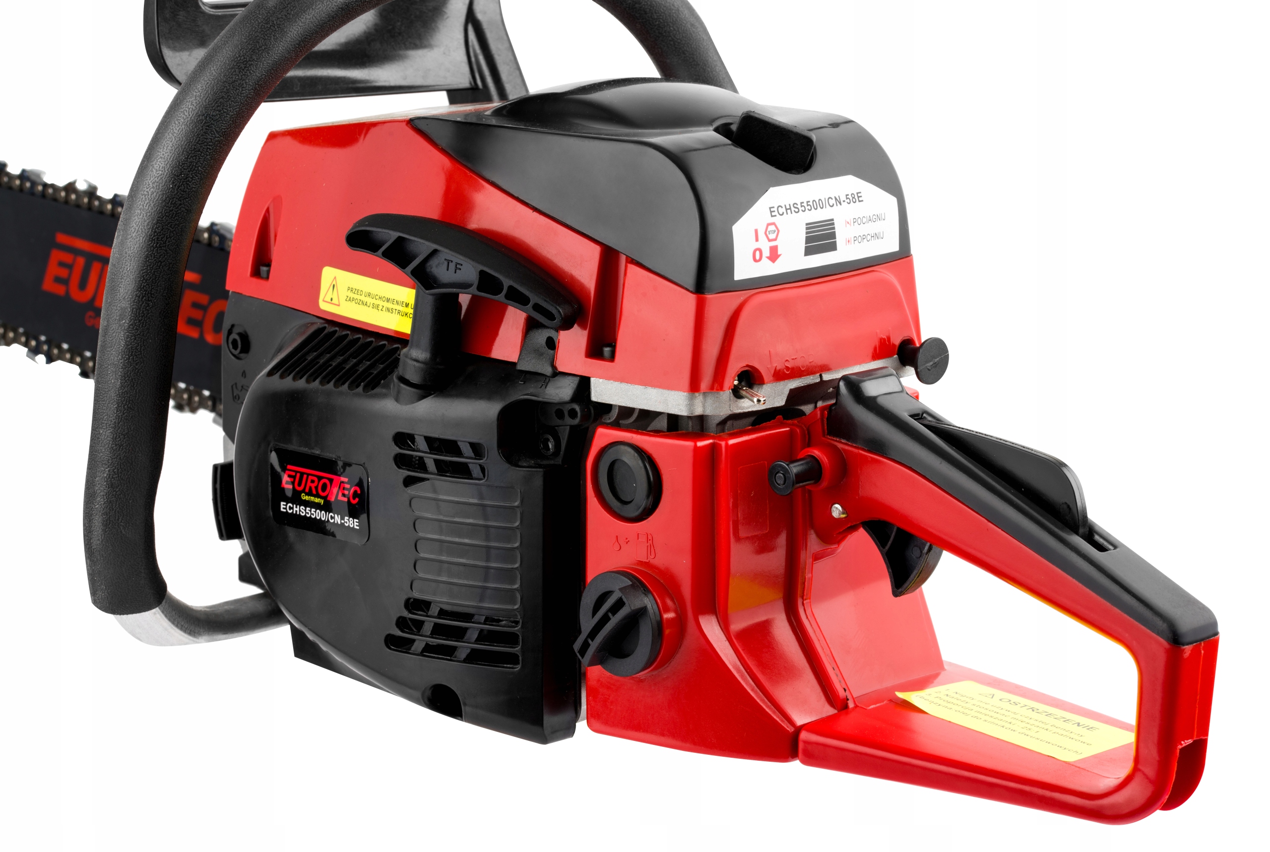 PIŁA SPALINOWA PILARKA ŁAŃCUCHOWA 5.5KM + OLEJ DRZEW KRZEÓW GAŁĘZI WYCINKI Producent prowadnicy Eurotec