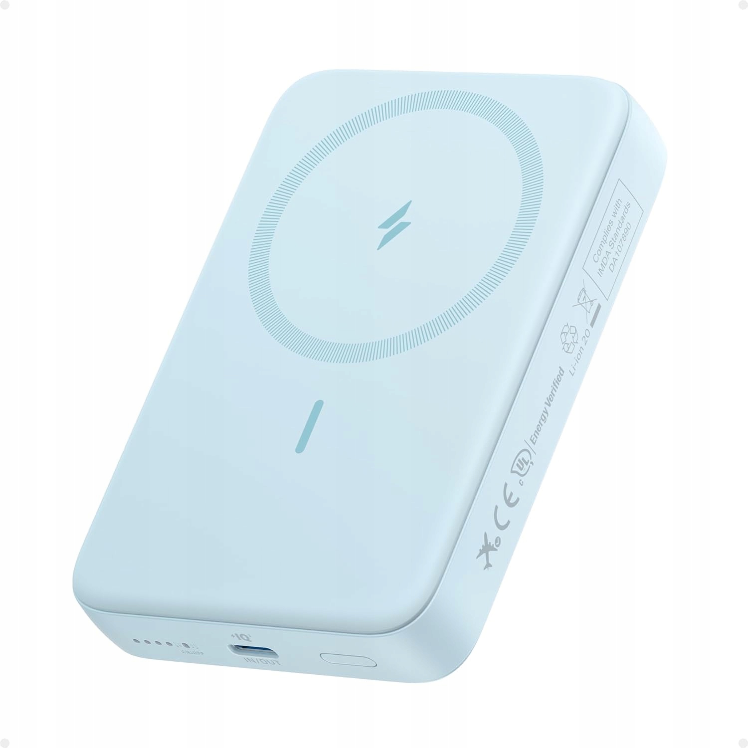 Powerbank Anker 10000 mAh Niebieski Blue Iphone 17 16 15 14 13 Pro I Max