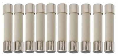 WTAC1.0-10 Bezpiecznik ceramiczny, szybki 1A 20x5mm- 10 sztuk