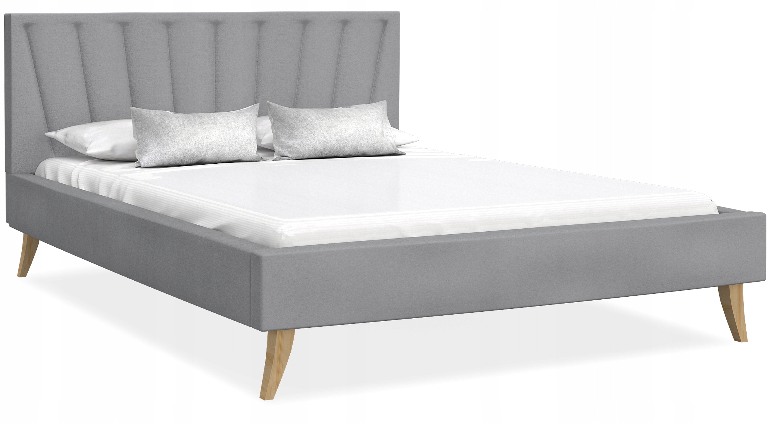 Postel 140x200 s čalouněným roštem Heaven ve skandinávském stylu