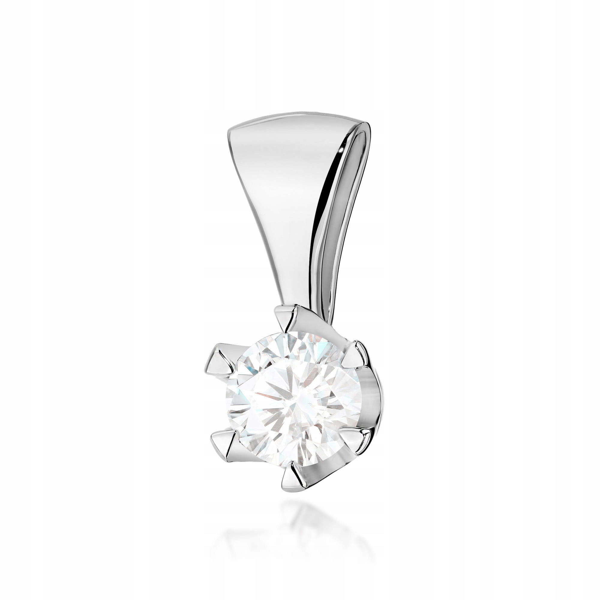 Přívěsek z bílého zlata s briliantem 0.70 ct Gravírování Bonus