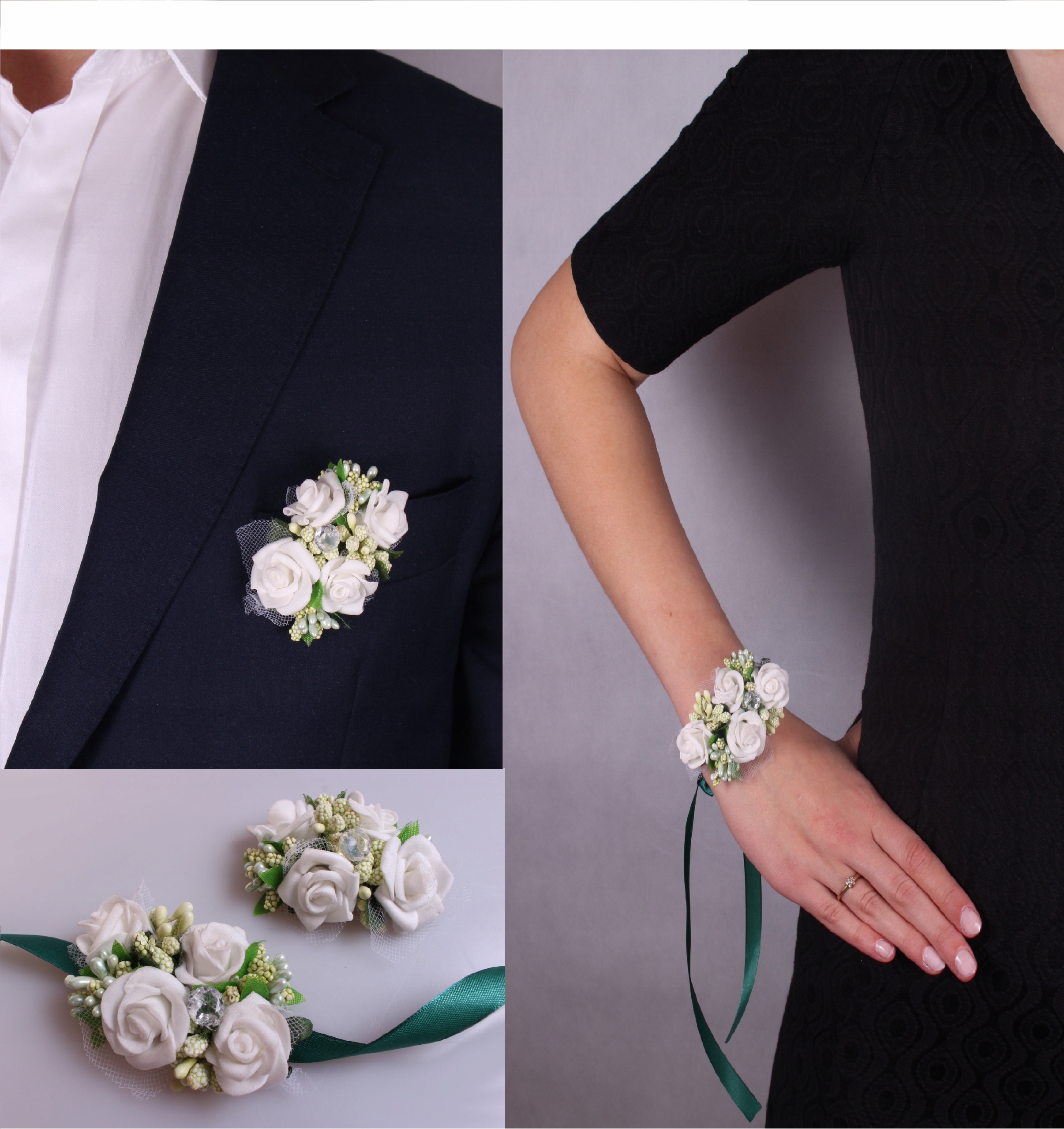 KOTYLION PRZYPINKA STUDNIÓWKA bal bukieciki rękę Kolor dominujący niebieski